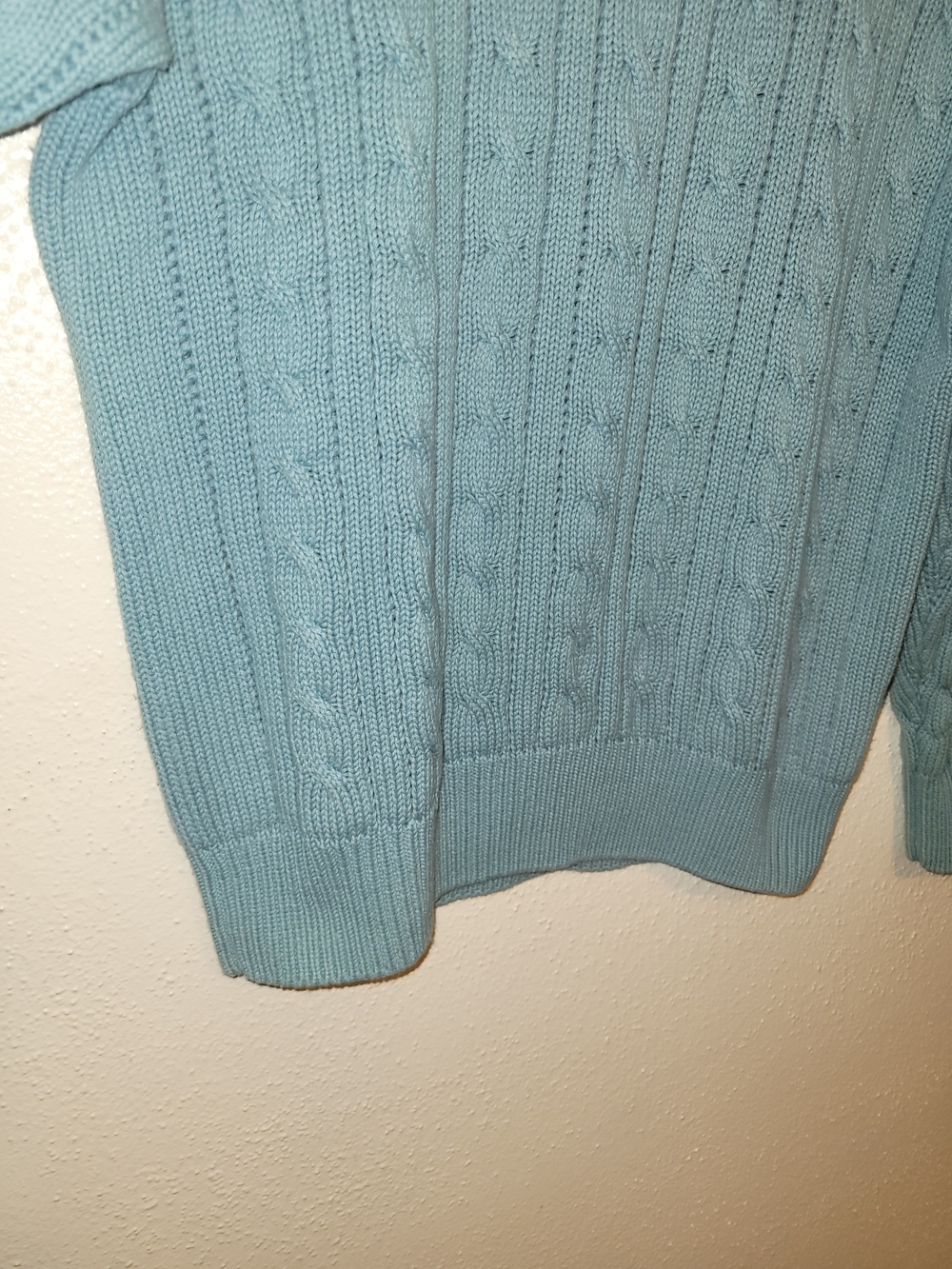 Eddie Bauer Vintage 100% Cotton Cable Knit Crewneck Sweater Mens Medium - Picture 5 of 6